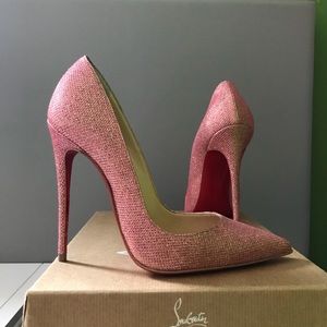 Christian Louboutin So Kate 120 GLITTER TISSE 36